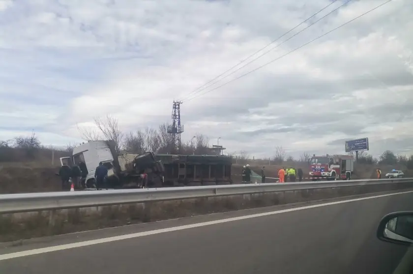 Мъж на 26 години е загинал при катастрофа на автомагистрала "Струма"