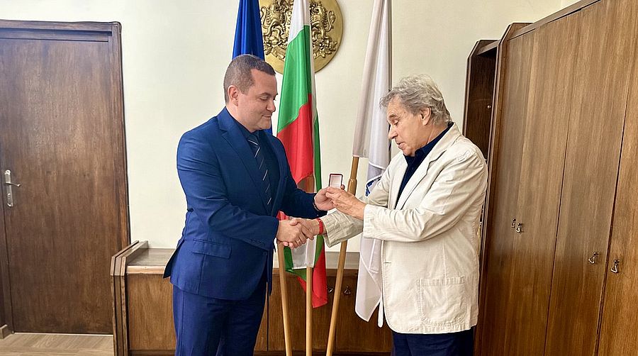 Музикантът Пламен Загоров беше удостоен със златна значка „Русе“