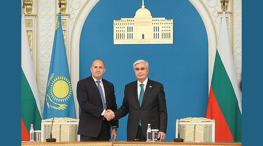Президентите на България и Казахстан обсъдиха двустранното сътрудничество и връзките на региона с Европа